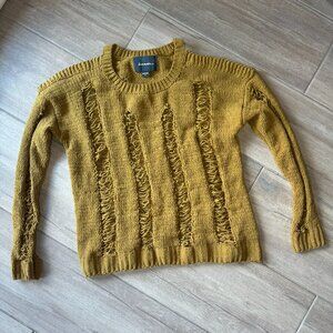 Love Marks Distressed Soft Knit Sweater - Size Medium